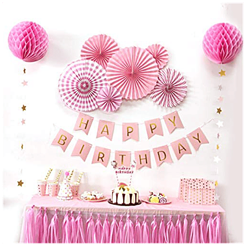 CherishX Happy Birthday Banner For Birthday Celebration - Premium Quality, Blue, Bunting, 1 pc  