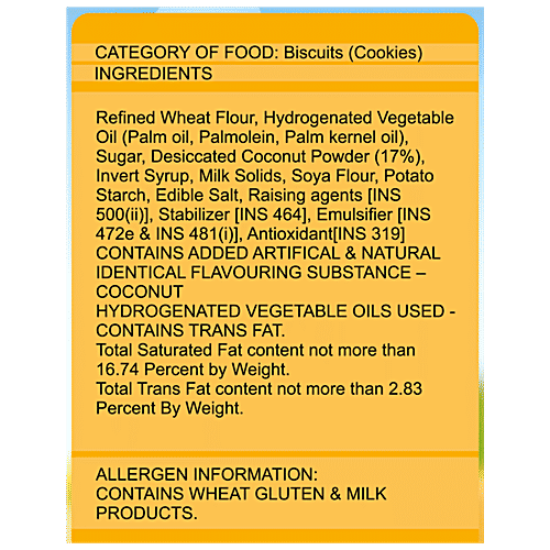 Cookie Man Coconut Max Cookies, 100 g  
