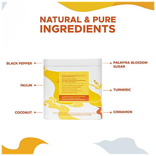 Drava Superfood Latte Mix - Organic Turmeric, 100 g Tin 