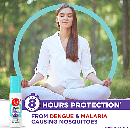 Good Knight Naturals Anti-Mosquito Skin Spray - Citronella, Eucalyptus, & Lemon Peel Oil, 100% Natural Actives, 100 ml  