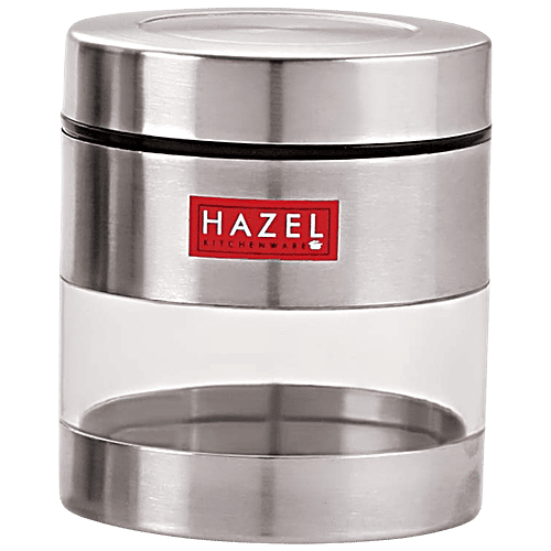 Buy HAZEL Stainless Steel Transparent See Through Container Silver