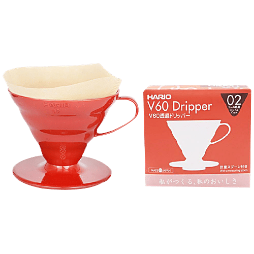 TGL Co. Coffee Dripper - Size 02, Red, 1 pc Box 