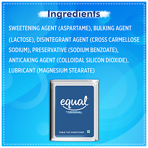 Equal Original Low-Calorie Sweetener - Sugar Free, Low Calories, Sugar Control, Diabetic Friendly, 11 g (110 Tablets)
