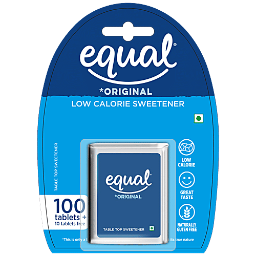 Equal Original Low-Calorie Sweetener - Sugar Free, Low Calories, Sugar Control, Diabetic Friendly, 11 g (110 Tablets)