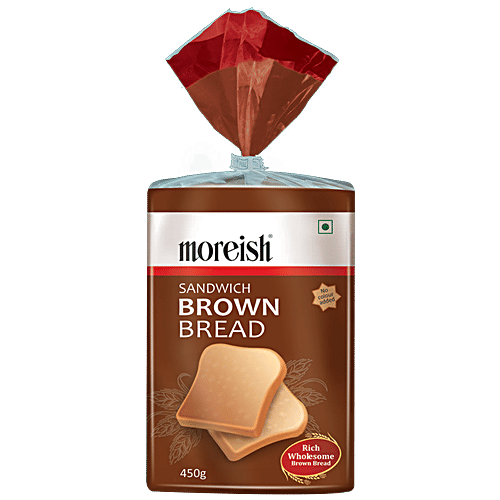Moreish  Sandwich Brown Bread - Wheat Flour, 450 g Pouch 