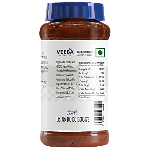 Veeba Pasta & Pizza Sauce, 525 g  