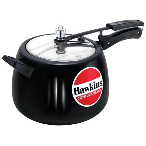 Contura Black HAWKINS CB65 Hard Anodised Pressure Cooker 6.5-Liter 