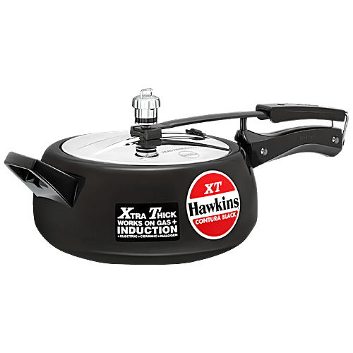 Buy Hawkins Contura Black XT Induction Compatible Pressure Cooker Black, CXT35 Online at Best