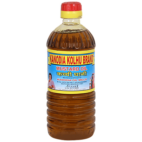 Buy KANODIA KOLHU BRAND Mustard Oil Kachi Ghani Online at Best Price