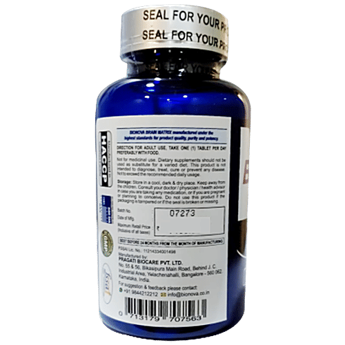 Bionova Brain Matrix Tablets - Nutrients To Support Mental Performance, 60 pcs  