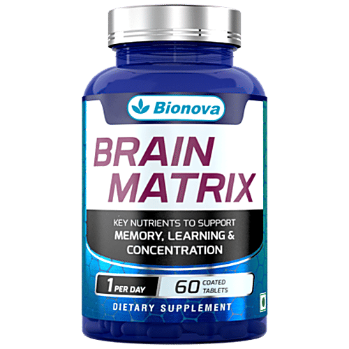 Bionova Brain Matrix Tablets - Nutrients To Support Mental Performance, 60 pcs  