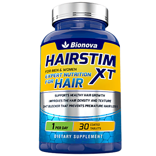 Bionova Hairstim XT Biotin 10,000mcg Tablets - With Added Nutrients, 30 pcs