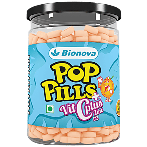 Bionova Pop Pills - Nutrients For Daily Immunity, Chewable Tablets, 120 pcs  