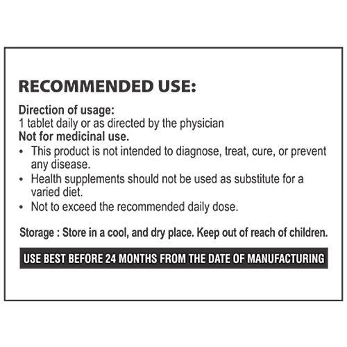 Bionova Richcee Vitamin C 500mg Tablets - Non-Acidic, 30 pcs  