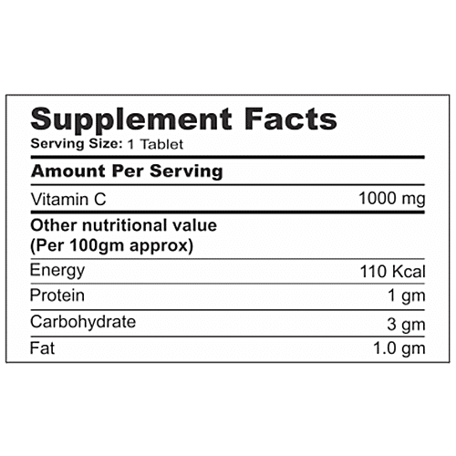 Bionova Richcee Vitamin C 1000mg Tablets - Non-Acidic, 30 pcs  