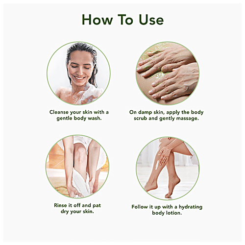 The Moms Co Natural Green Tea Body Scrub, 100 g  