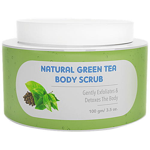 The Moms Co Natural Green Tea Body Scrub, 100 g  