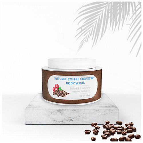 The Moms Co Natural Cranberry Coffee Body Scrub, 100 g  