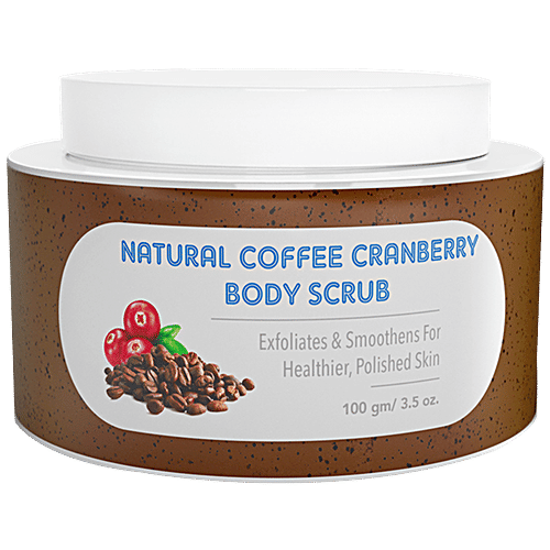 The Moms Co Natural Cranberry Coffee Body Scrub, 100 g  