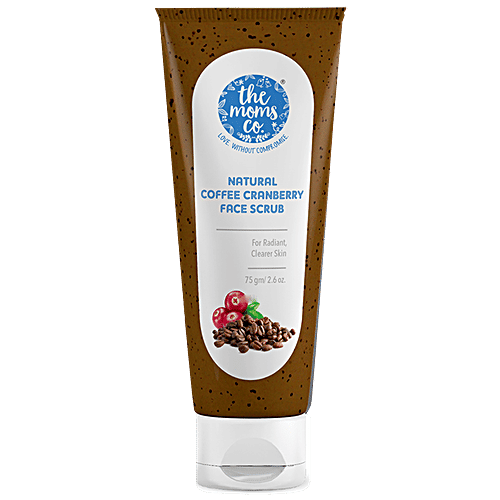 The Moms Co Natural Cranberry Coffee Face Scrub, 75 g  