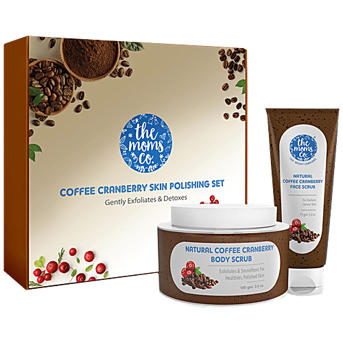 The Moms Co Coffee Cranberry Skin Polishing Set, 2 pcs  