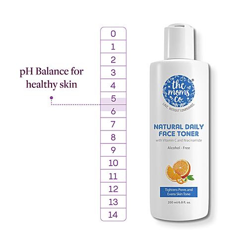 The Moms Co Natural Daily Face Toner - With Vitamin C, Alcohol-free, 200 ml  