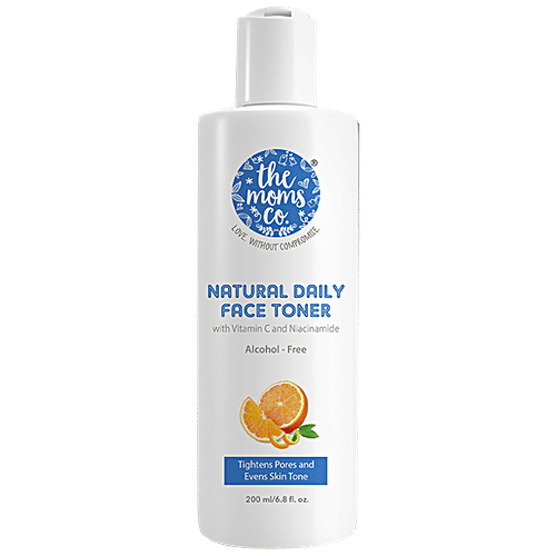 The Moms Co Natural Daily Face Toner - With Vitamin C, Alcohol-free, 200 ml  