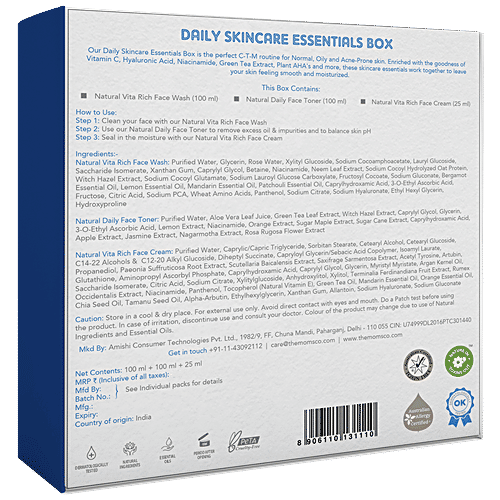 The Moms Co Daily Skincare Essentials Box, 3 pcs  