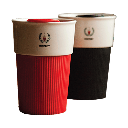 Chai Point Ceramic Sipper Mug - Assorted Colours, 1 pc  