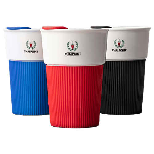 Chai Point Ceramic Sipper Mug - Assorted Colours, 1 pc  