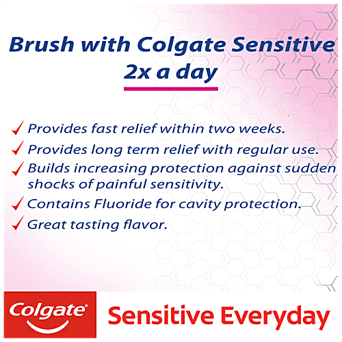 Colgate Sensitive Anticavity Toothpaste - Everyday Protection, 160 g (Pack of 2) 