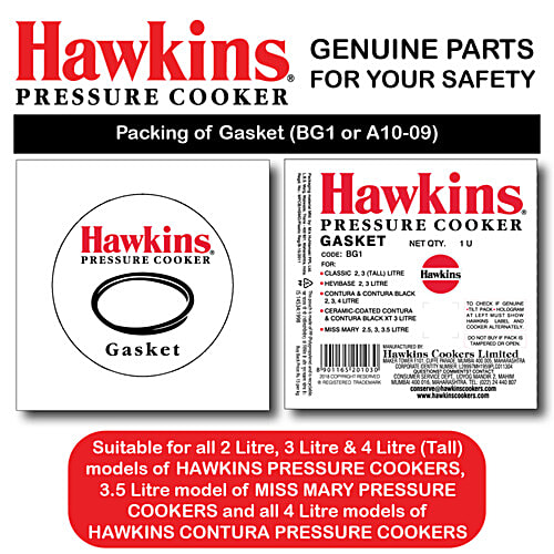 Hawkins Pressure Cooker Gasket A10-09, 1 pc