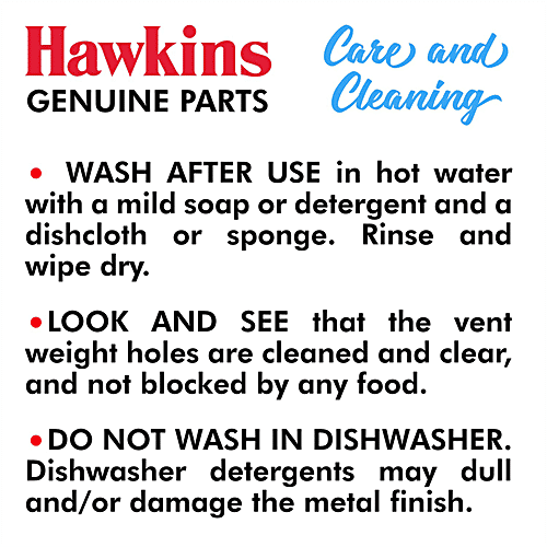 Buy Hawkins Vent Weight/Whistle Hawkins Pressure Cooker, Contura