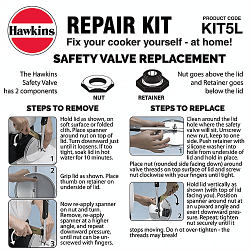 Buy Hawkins Pressure Cooker Repair Kit KIT5L Online at Best Price of
