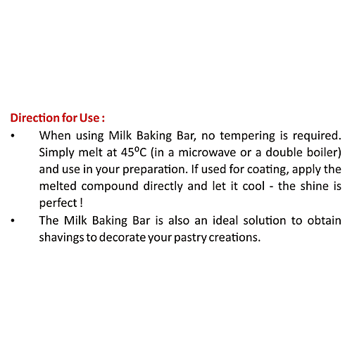 Puramate Milk Baking Bar, 200 g Pack 