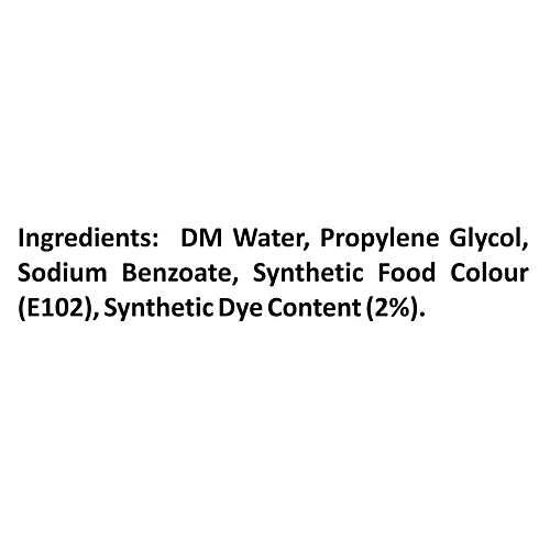 Puramate Liquid Food Colour - Yellow, 30 ml Bottle 