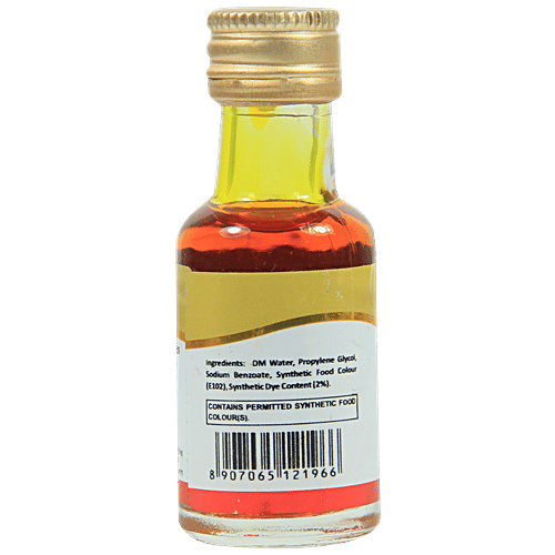 Puramate Liquid Food Colour - Yellow, 30 ml Bottle 