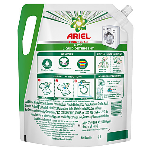 Buy Ariel Matic Liquid Detergent Front Load Online at Best Price of