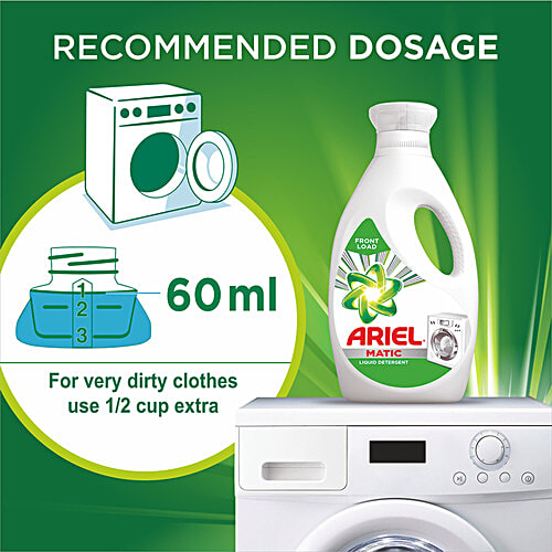 Ariel Matic Front Load Liquid Detergent, 2 L (Get 500 ml Free)