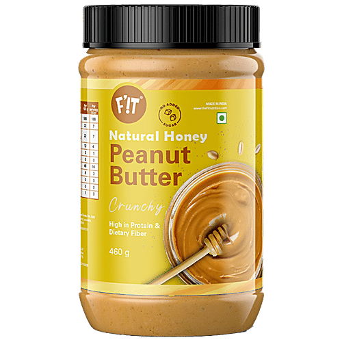 Fit Natural Honey Peanut Butter Crunchy, 460 g
