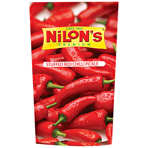 Nilon's Red Chilli Pickle - Stuffed, 140 g Pouch