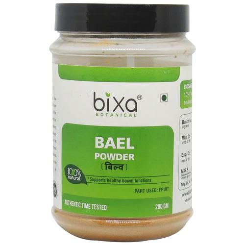 Bixa Botanical Bael Fruit Powder - Supports Digestive Fire & Controlling Loose Motions, 200 g  
