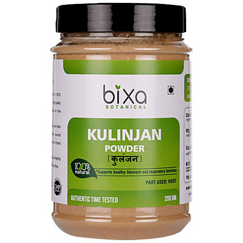 Bixa Botanical Kulinjan Root Powder, 200 g  