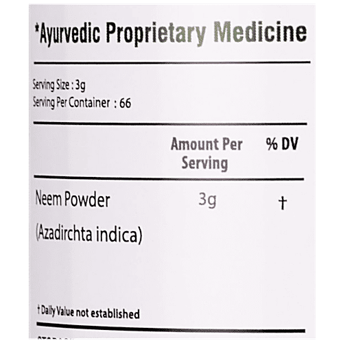 Bixa Botanical Neem Leaves Powder, 200 g  