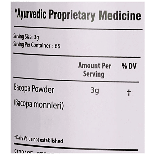 Bixa Botanical Nir Brahmi Herb Powder, 200 g  