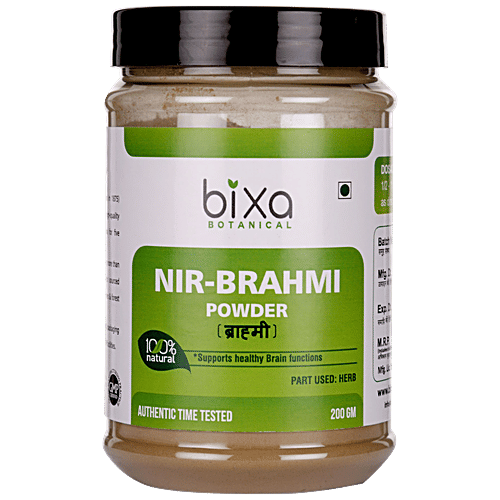Bixa Botanical Nir Brahmi Herb Powder, 200 g  