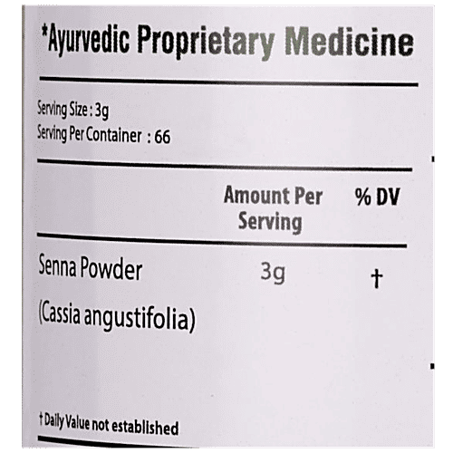 Bixa Botanical Senna Leaves Powder, 200 g  