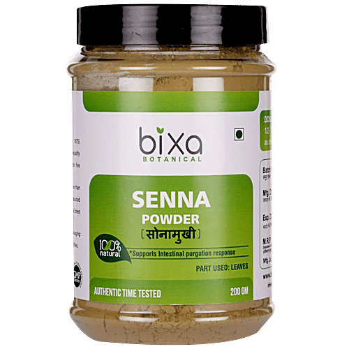 Bixa Botanical Senna Leaves Powder, 200 g  
