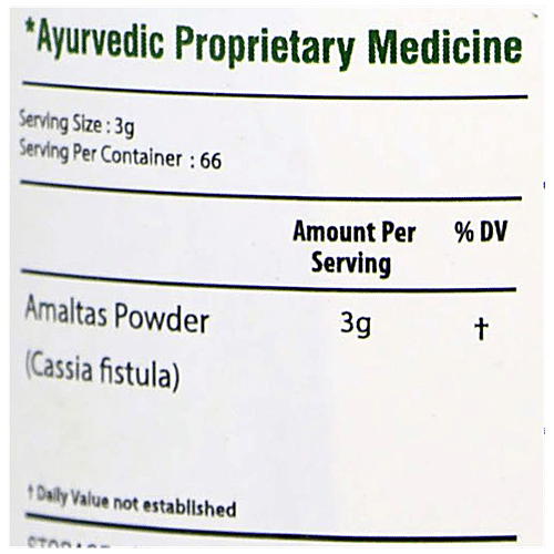 Bixa Botanical Amaltas Pulp Powder, 200 g  