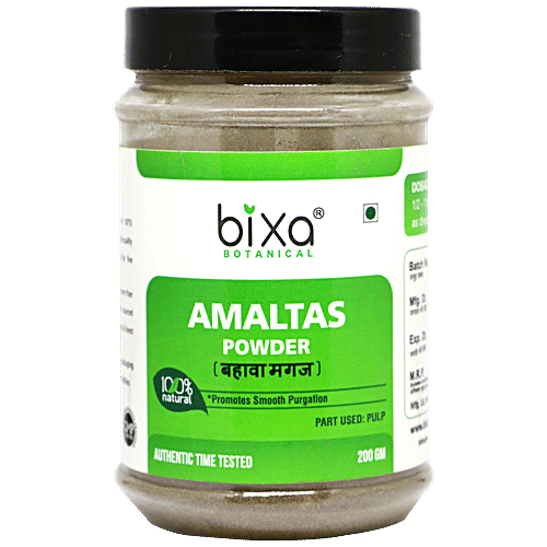 Bixa Botanical Amaltas Pulp Powder, 200 g  